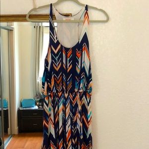 Colorful, soft maxi dress